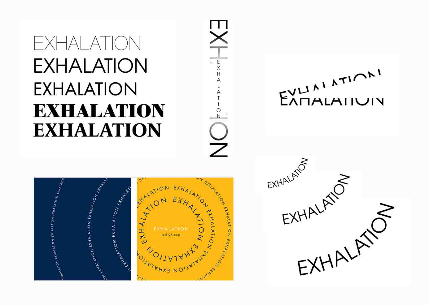 A series of experimentations with text