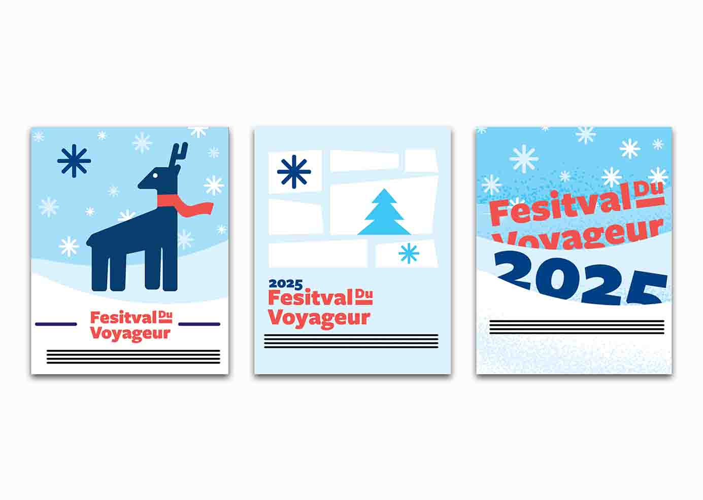 Three poster rough concepts