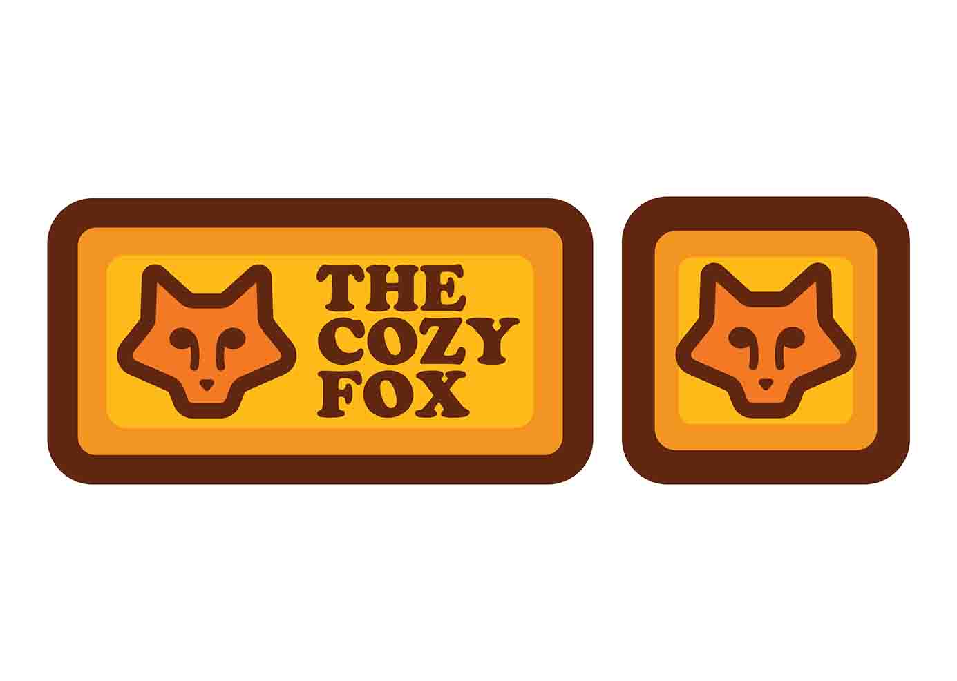 The Cozy Fox redesigned primary and secondary logos