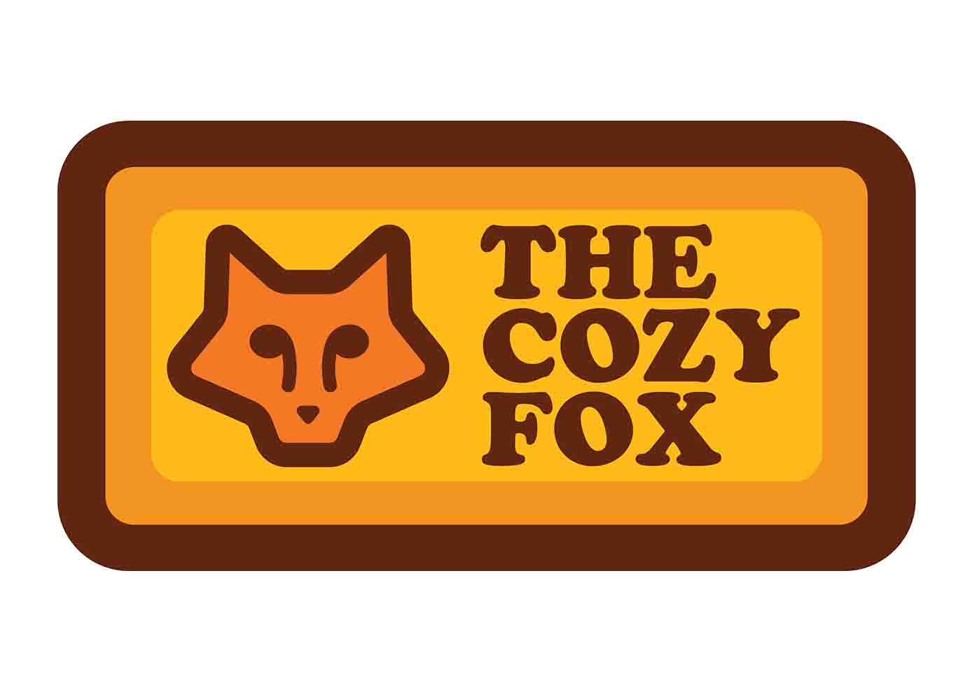 The Cozy Fox logo redesign featuring a fox in a 70s style