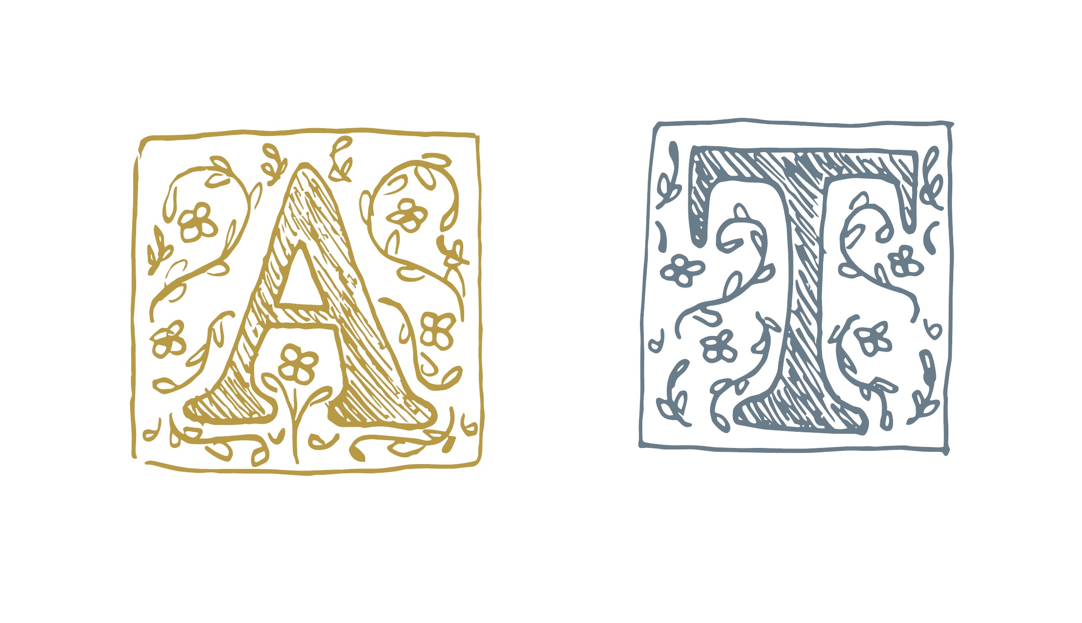 Illustrated drop caps
