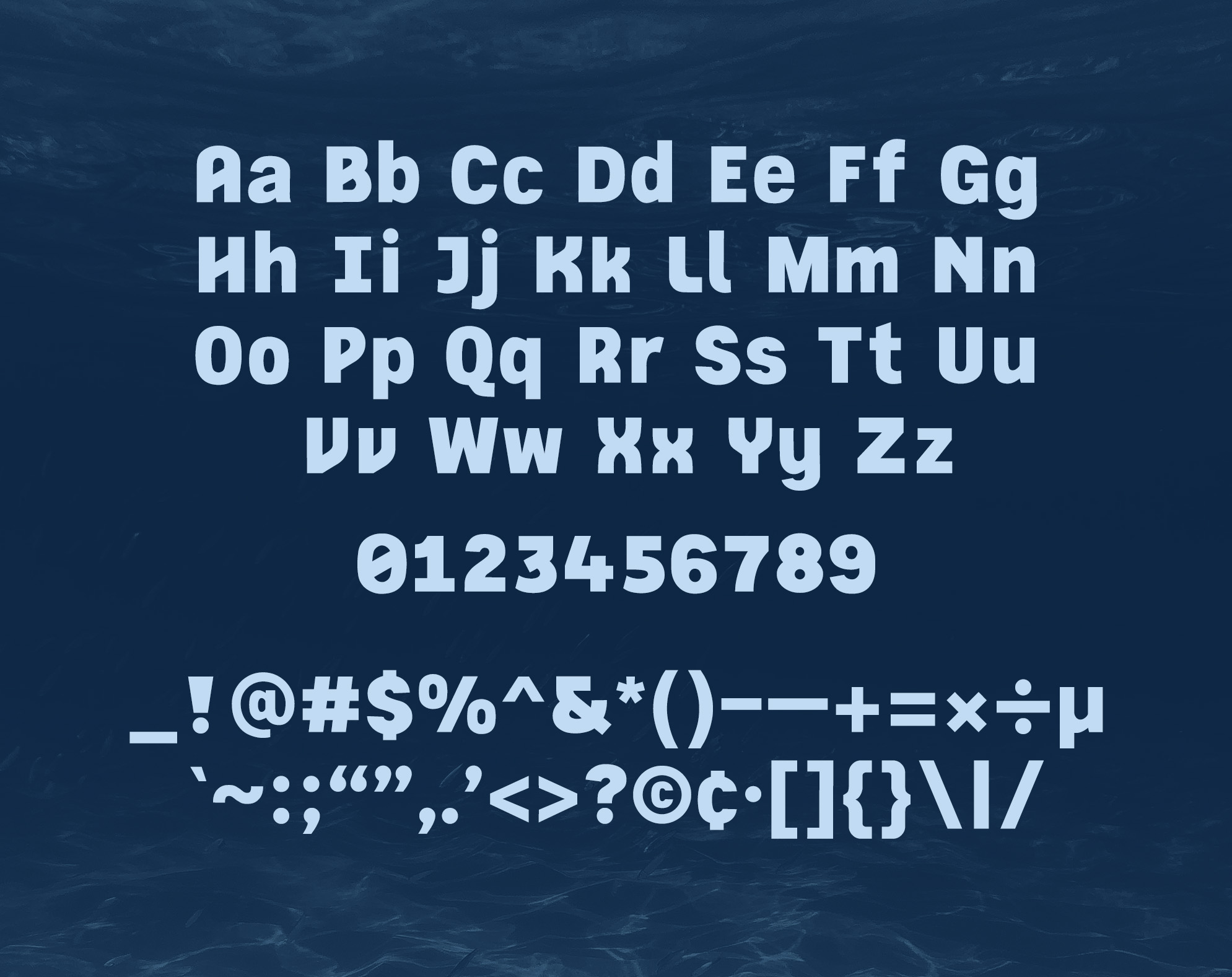 Maritimum glyphset