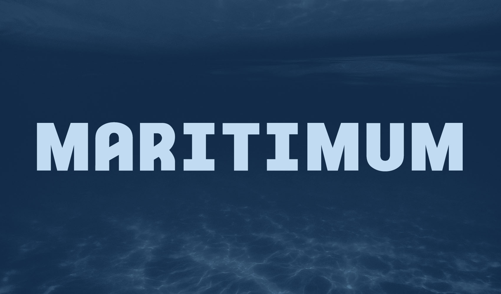 Maritimum typeface design